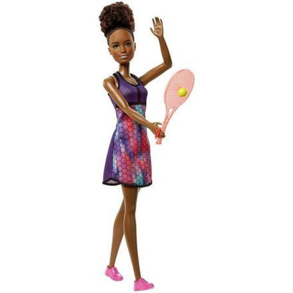 Mattel Barbie Doll Career You Can Be Anything Tennis Player w/Racket- NIB - Picture 3 of 3
